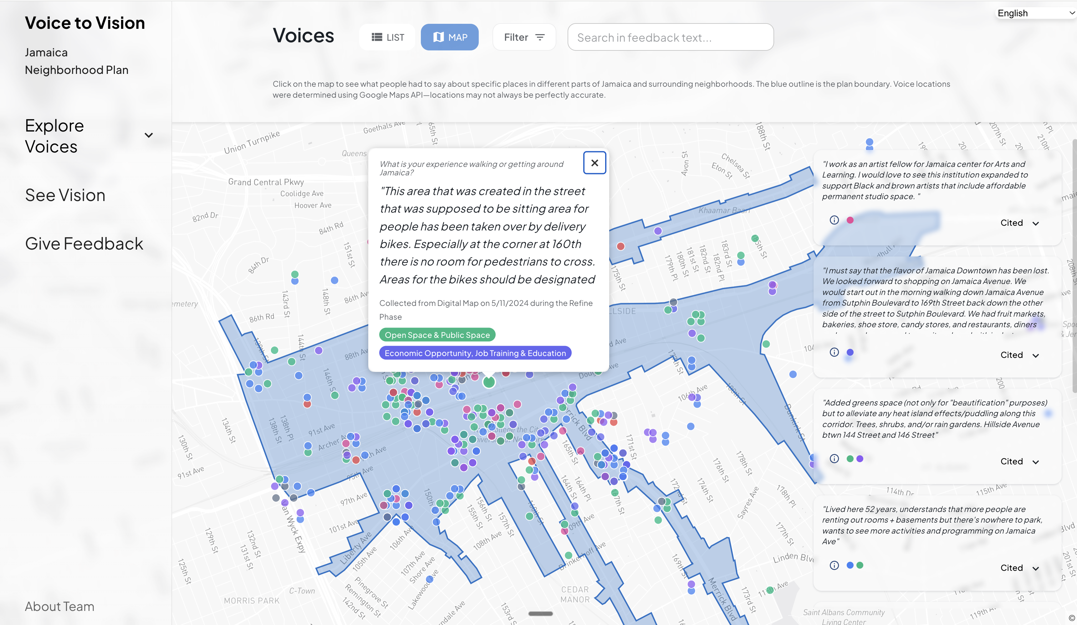 V2V Jamaica Neighborhood Plan deployment
